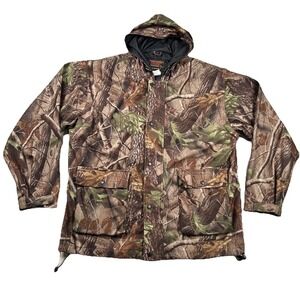 Stearns Dry Wear Jacket Vest Mens Large Camo Realtree Convertible Zipper Sleeves